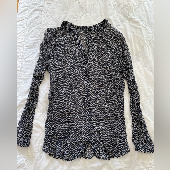 Lucky Brand Button Up Blouse - Picture 1 of 8